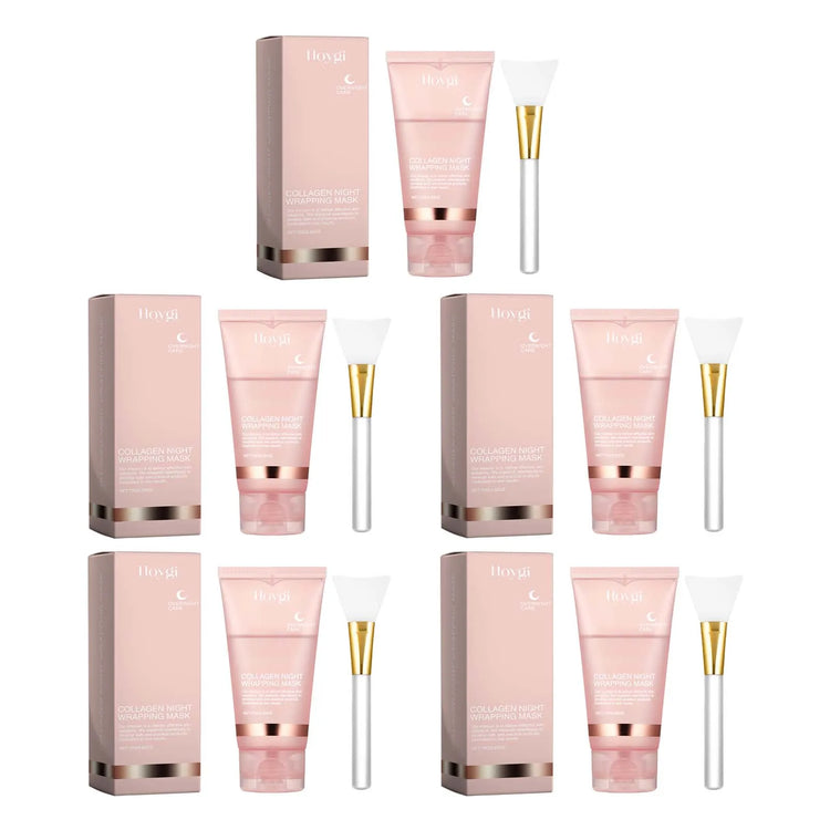 Avant après masque peel-off collagène - Soin raffermissant anti-rides K-beauty - Traitement visage hydratant