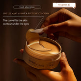 Boîte 60 patchs yeux caféine peptide Oposi - Masques gel raffermissants acide hyaluronique collagène - Soin hypoallergénique anti-poches