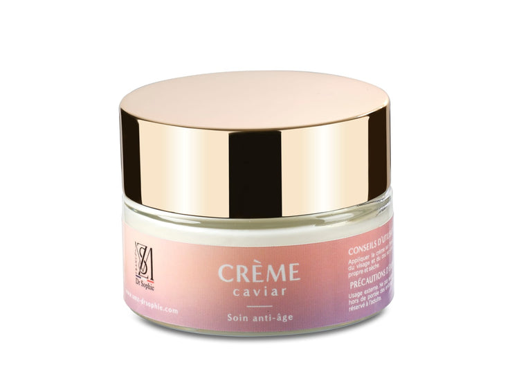 Crème caviar anti-âge 50ml - Collagène marin raffermissante régénérante bio visage