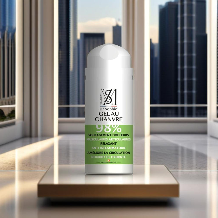 Gel bio au chanvre 100ml - Soin anti-inflammatoire naturel pour douleurs et tensions musculaires