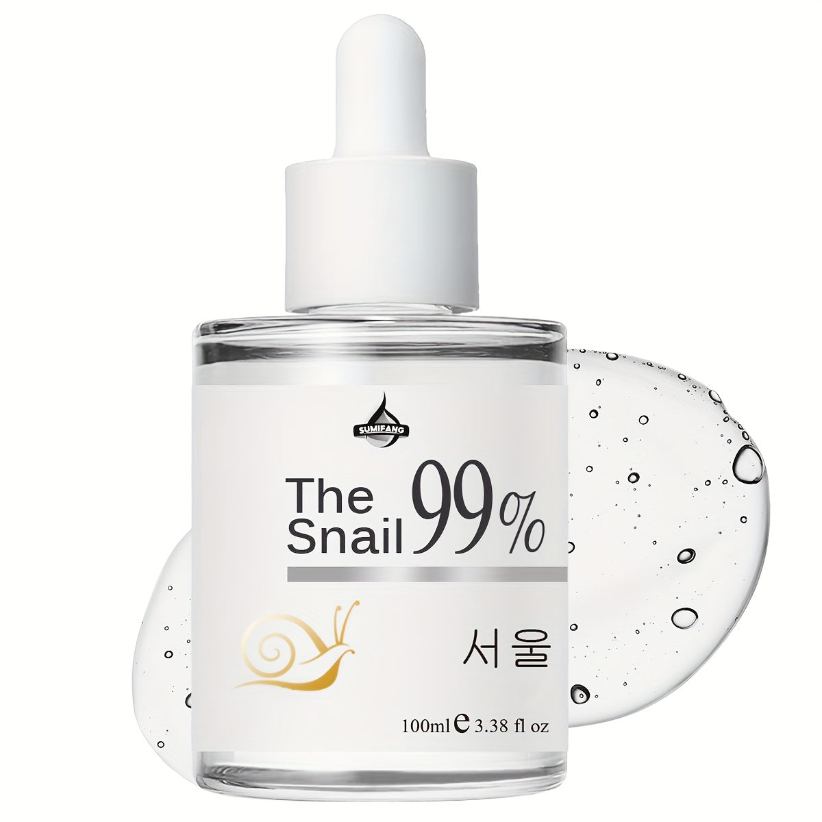 Packaging sérum SUMIFANG bave escargot 100ml - Soin hydratant visage aloe vera vitamine C - Essence anti-âge réparatrice