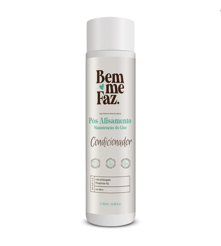 Produits capillaires Bem Me Faz - Traitement post-lissage brésilien - Shampooing et soin réparateur pour cheveux traités