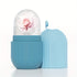 Rouleau de glace facial en silicone - Outil massage beauté anti-poches éclat de la peau - Réutilisable étanche sans électricité