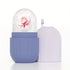 Rouleau de glace visage silicone étanche - Masseur facial anti-poches éclat peau - Outil beauté réutilisable sans pile
