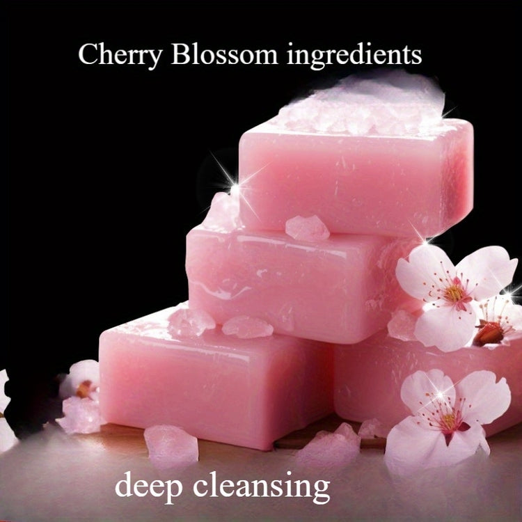 Savon nettoyant fleur de cerisier - Soin visage et corps pour peaux sensibles K-beauty - Nettoyant doux naturel