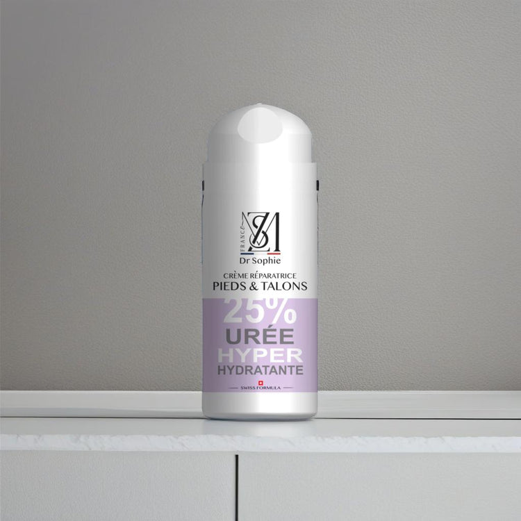 Soin réparateur pieds secs 100ml - Crème talons fissurés beurre karité et urée nourrissante