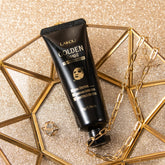 Texture masque doré LAIKOU - Masque facial nettoyant hypoallergénique à la glycérine - Tous types de peaux homme femme
