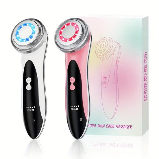 Appareil Massage Visage 4-en-1 Femme - Dispositif Beauté Portable Rechargeable USB Soins Peau