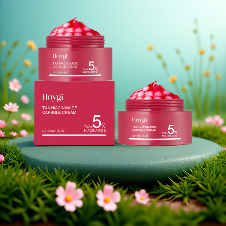 Capsules crème nicotinamide - Traitement visage hydratant raffermissant - Soin éclaircissant boost collagène K-beauty
