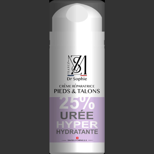 Crème réparatrice pieds secs et talons fissurés 100ml - Beurre de karité et urée soin intensif
