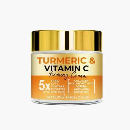 Crème raffermissante coréenne curcuma vitamine C collagène - K-beauty hydratante anti-âge vitamine E A