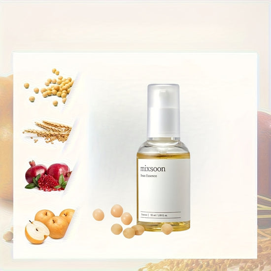 Flacon sérum Mixsoon Bean Essence - Traitement visage hydratant acide hyaluronique 50ml - Essence coréenne extrait de haricot fermenté

