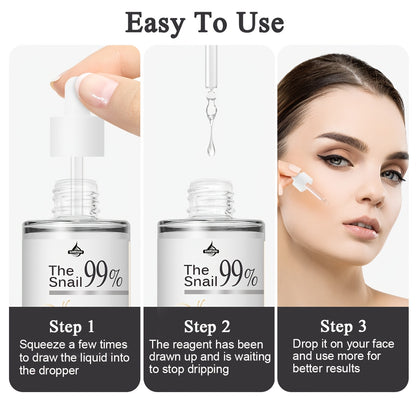 Flacon sérum SUMIFANG bave escargot 100ml - Soin visage hydratant aloe vera vitamine C - Essence anti-âge coréenne
