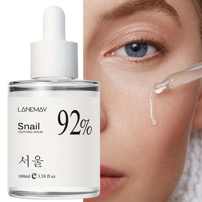 Flacon sérum bave escargot 100ml - Soin anti-âge hydratant réparateur K-beauty - Essence visage coréenne régénérante
