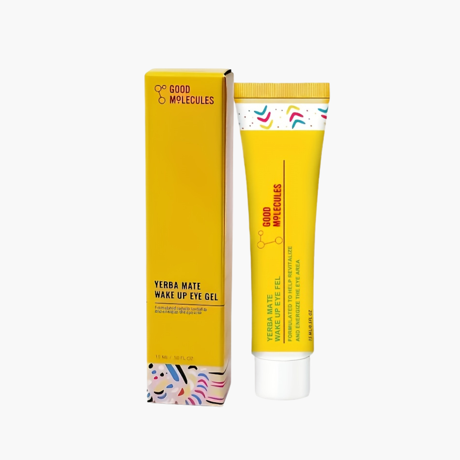 Gel contour yeux yerba mate caféine 15ml - Anti-cernes anti-poches acide hyaluronique non gras tous types peaux
