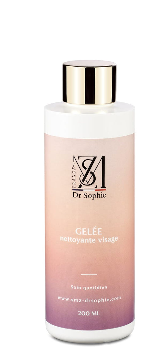 Gelée nettoyante visage bio 200ml aloe vera - Purifiante douce tous types de peaux
