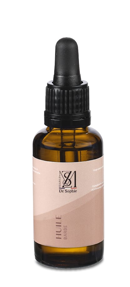 Huile barbe bio 30ml chanvre et jojoba - Nourrissante adoucissante naturelle soin homme
