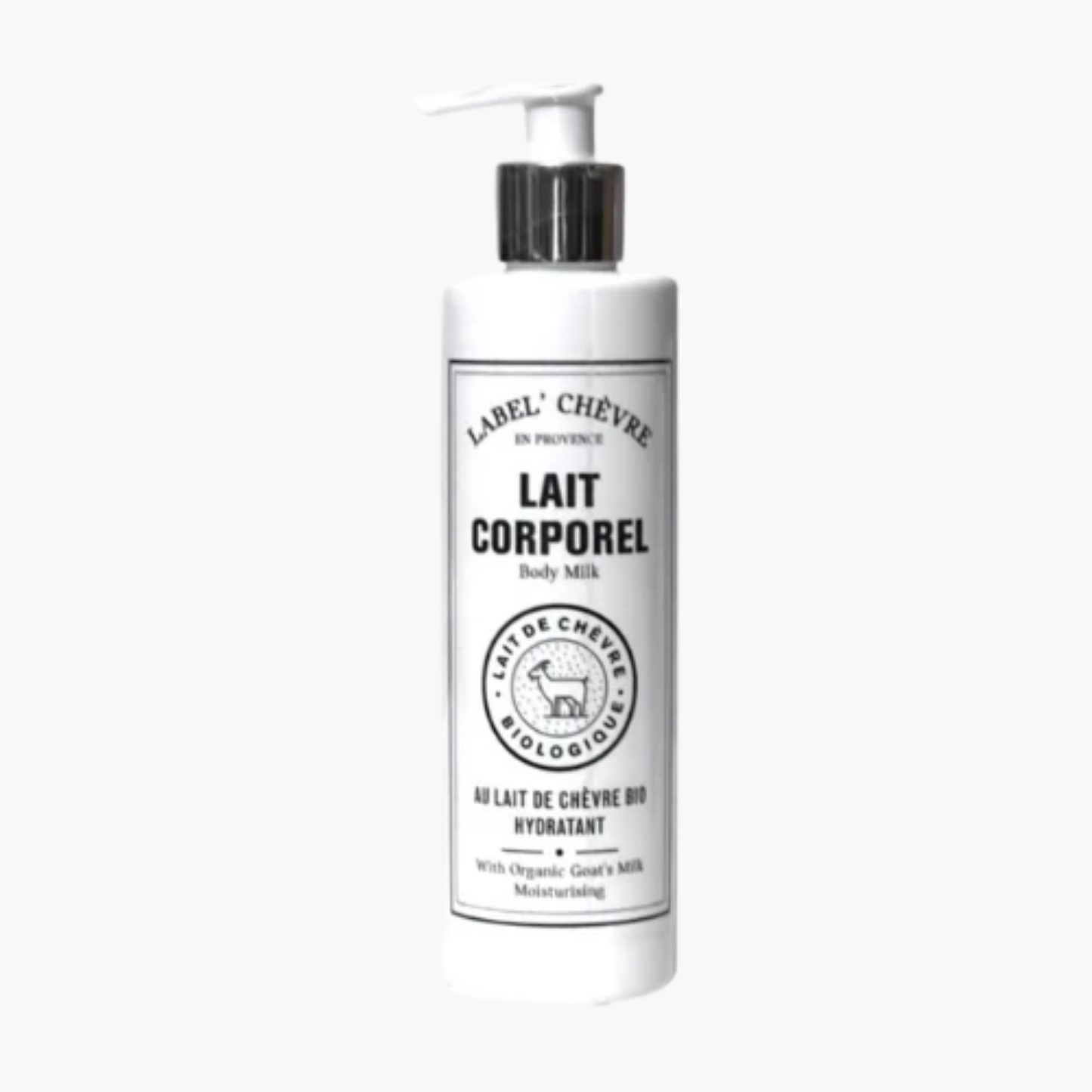 Lait corporel au lait de chèvre bio 250ml - Hydratant apaisant peaux sensibles beurre de karité amande douce fabrication française
