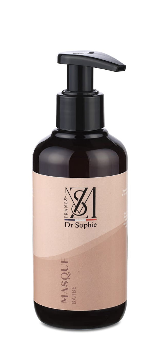 Masque barbe nourrissant bio 200ml - Beurre de karité et ginseng réparateur soin homme
