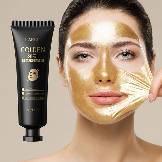 Masque peel-off doré LAIKOU 50g - Masque nettoyant hypoallergénique à la glycérine - Tous types de peaux sans formaldéhyde