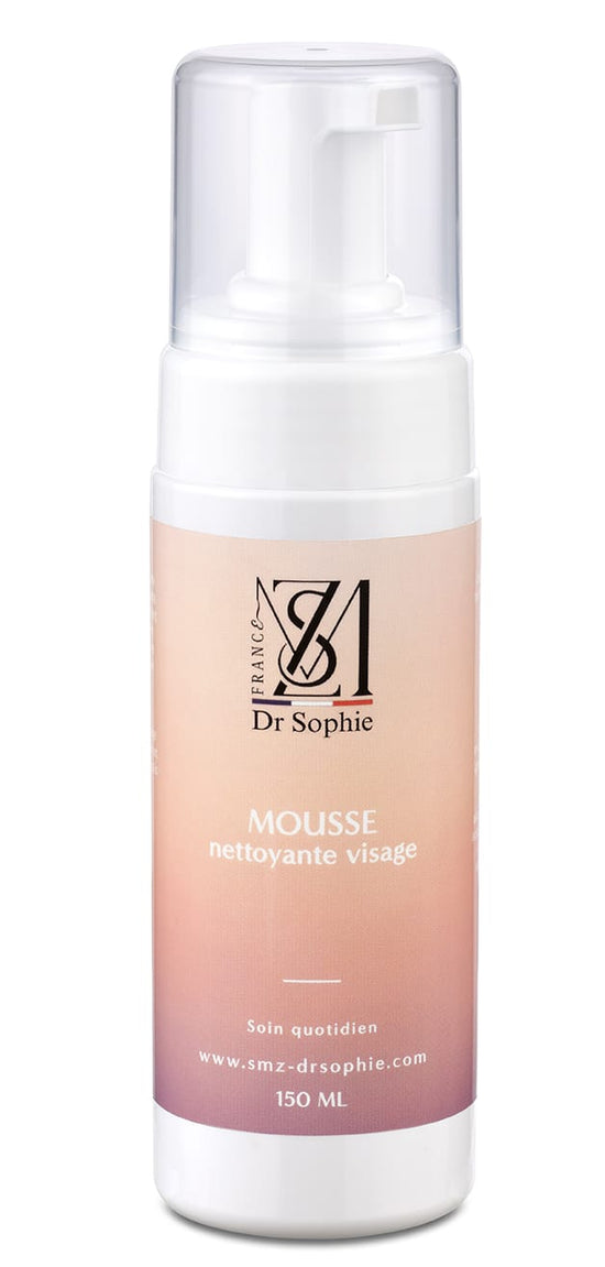 Mousse nettoyante visage bio 150ml aloe vera - Purifiante douce peaux sensibles naturelle
