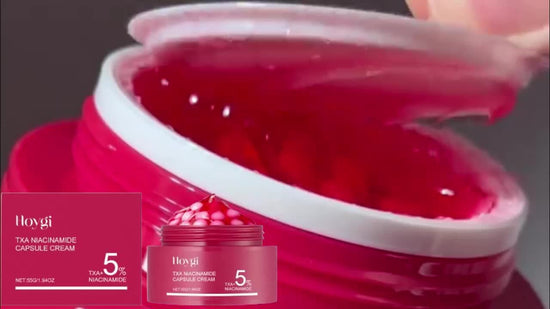 Pot crème visage nicotinamide capsules 55g - Soin coréen hydratant instantané pour tous types de peaux - Homme et femme
