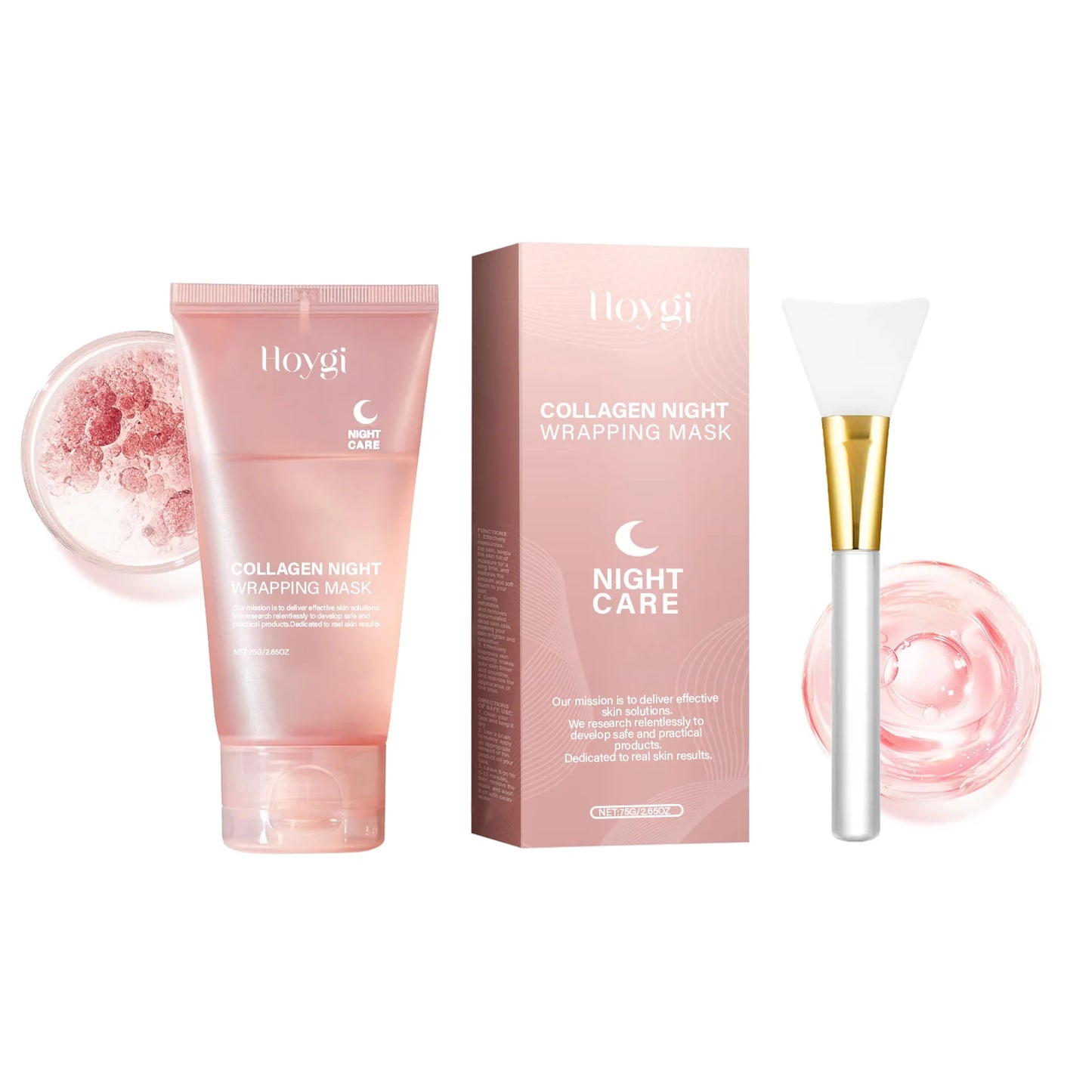 Retrait masque peel-off collagène - Soin anti-rides raffermissant K-beauty - Traitement visage hydratant
