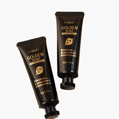 Retrait masque peel-off doré LAIKOU - Masque nettoyant visage hypoallergénique - Soin purifiant sans formaldéhyde