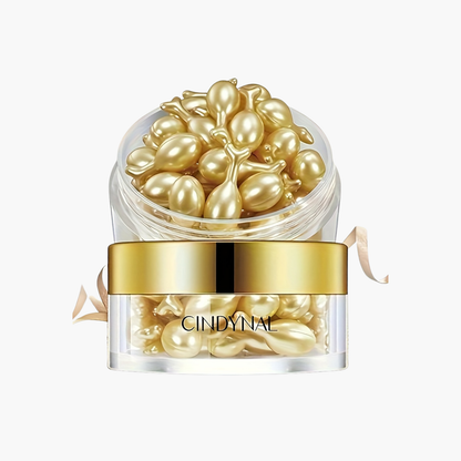 Sérum 30 capsules dorées beige clair - Hydratant éclaircissant K-beauty 0,34g doses individuelles tous types peaux

