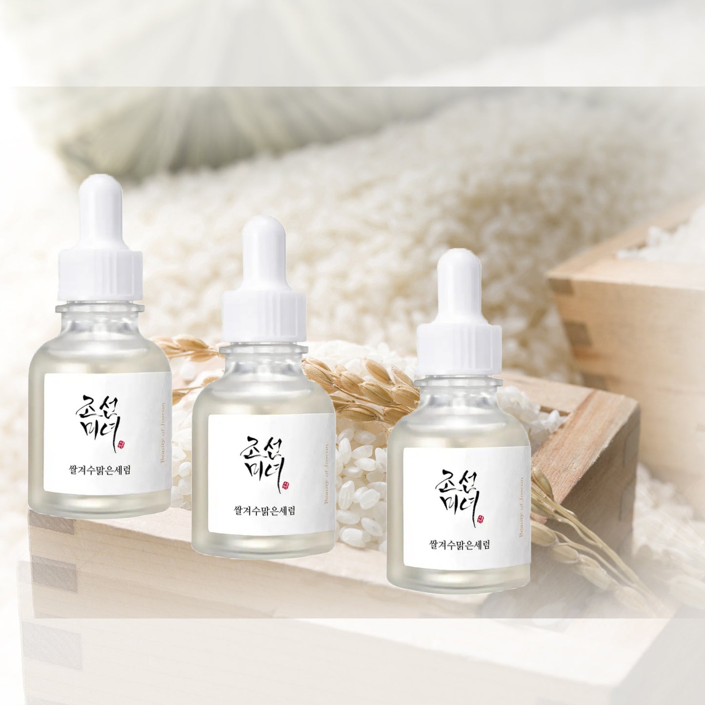 Sérum Beauty of Joseon au riz et alpha-arbutin 3x30ml - Soin hydratant repulpant à l'acide hyaluronique - Éclat et uniformité du teint

