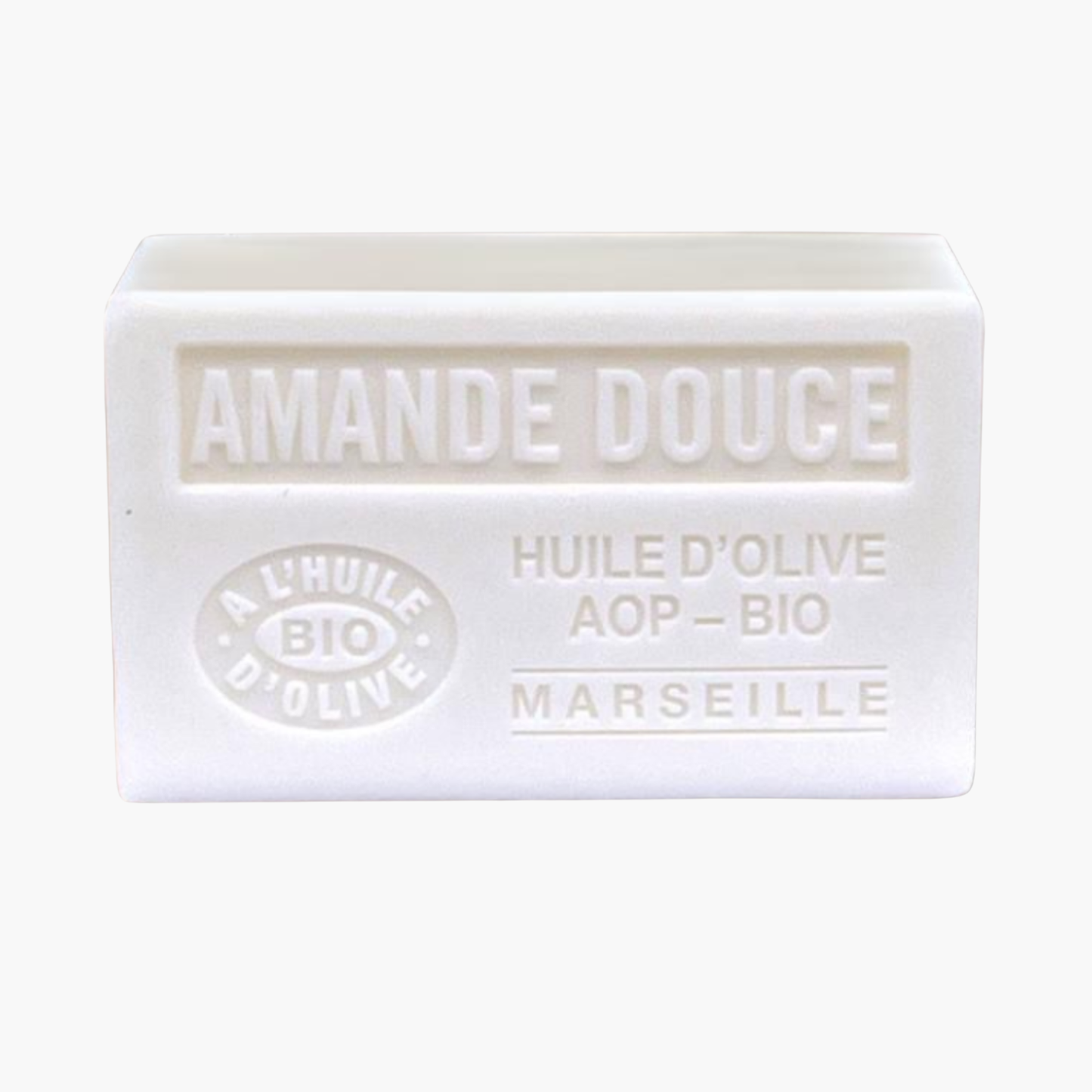 Savon de Provence bio à l'amande douce et huile d'olive AOP - Cosmétique artisanale adoucissante 