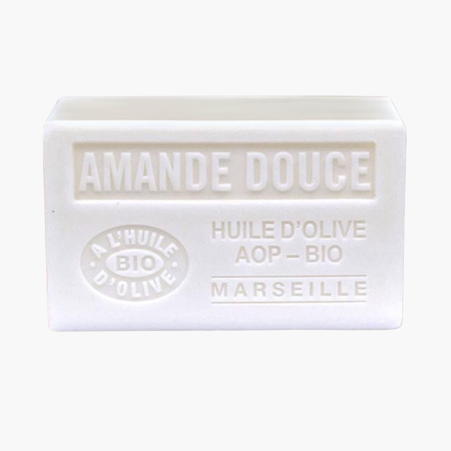 Savon de Provence bio à l'amande douce et huile d'olive AOP - Cosmétique artisanale adoucissante 