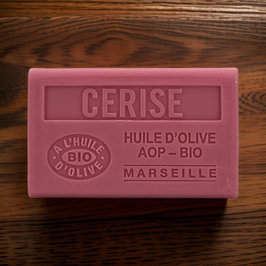 Savon de Provence bio à la cerise et huile d&