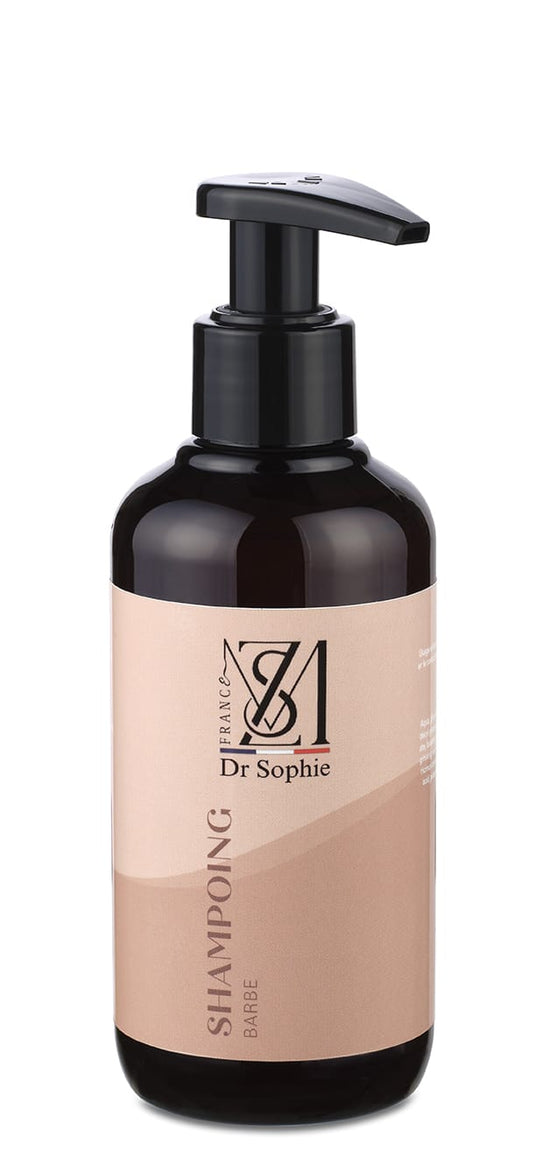 Shampoing barbe bio 200ml ginseng ricin lin - Nettoyant fortifiant naturel soin homme
